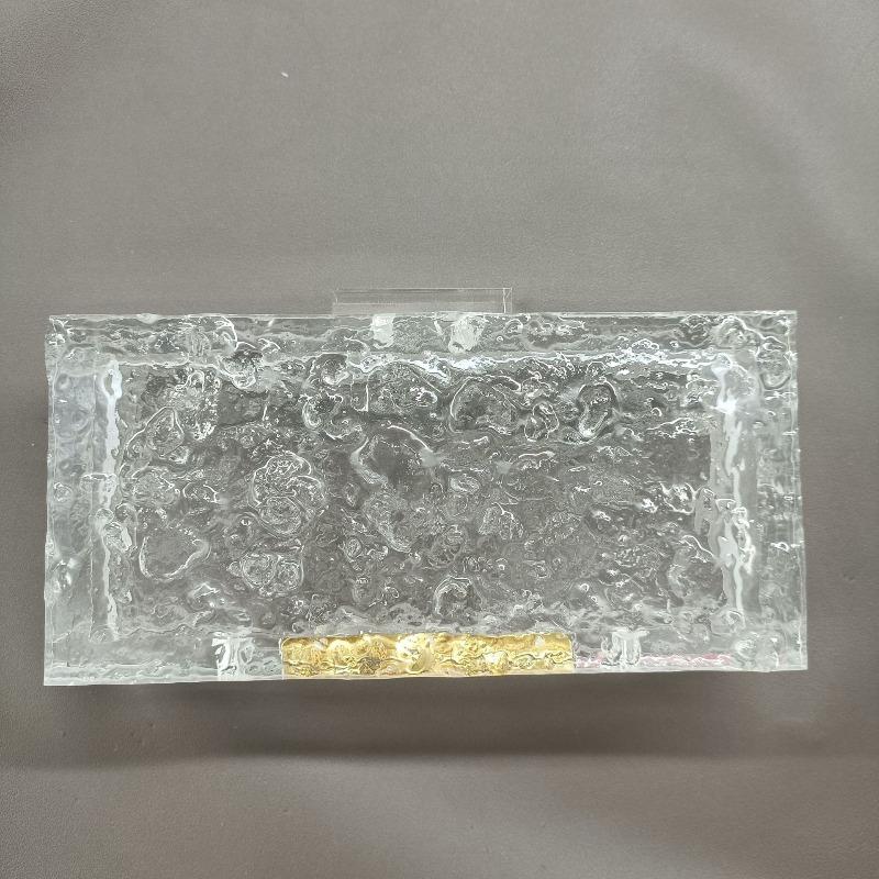 Новая вечерняя сумка ice crack прозрачная акриловая женская сумка ручная сумка через плечо