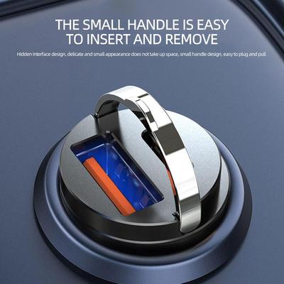 Мини 100 Вт Быстрое Автомобильное Зарядное Устройство USB Type-C PD QC3.0 Адаптер Черный