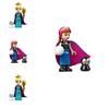Frozen Minifigure Anna Elsa Olaf With Scepter Lamp Non-toxic And Recyclable Abs Material