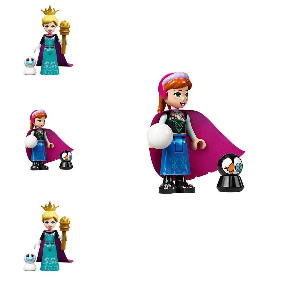Frozen Minifigure Anna Elsa Olaf With Scepter Lamp Non-toxic And Recyclable Abs Material