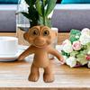 Resin Plant Holder, Funny Flower Pot, Plant Holder With Drainage Hole Decorative Garden Containers Sets For Houseplants For Home - Ri