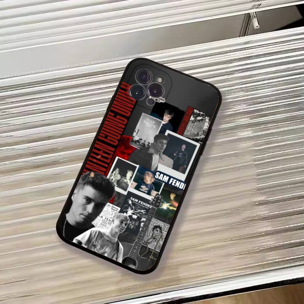 Чехол для телефона Singer S-Sam Fender для iPhone 17,16,15,14,13,12,11 Plus,Pro Max,XS,Мягкий Черный Чехол