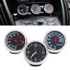3Pcs Car 4cm Hygrometer for Time Clock Temperature Thermometer Moisture M