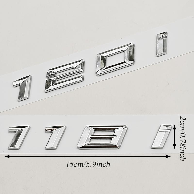 NEW 3D ABS Car Letters Logo 118i 120i 125i Badge Rear Trunk Emblem Decals For BMW 1 Series 118i 120i 125i F40 Auto Accessories uo2