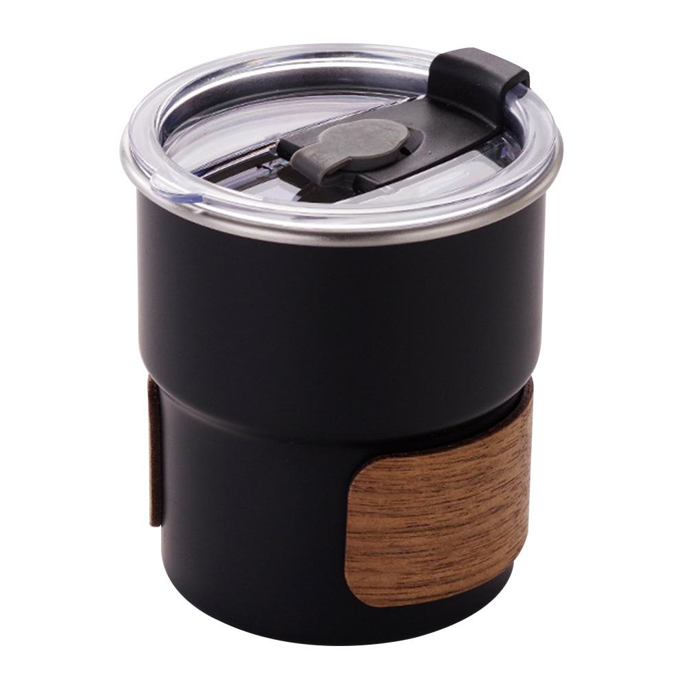 Кружка для кофе и кемпинга Leeseph из нержавеющей стали с крышкой, портативная, термостойкая, подходит для пикника на открытом воздухе, рыбалки на природе