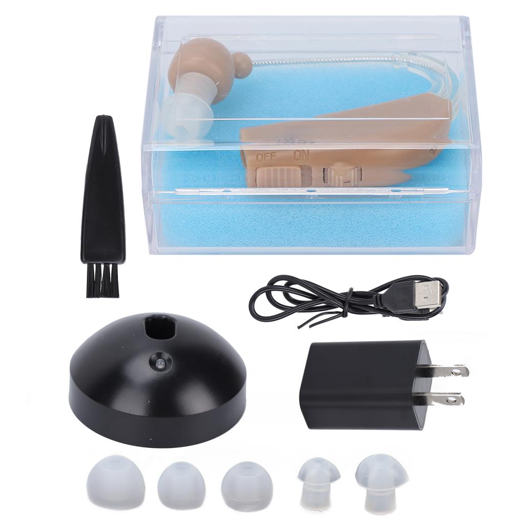 Слуховые аппараты для пожилых людей, мягкий силиконовый перезаряжаемый усилитель звука для ушей USPlug