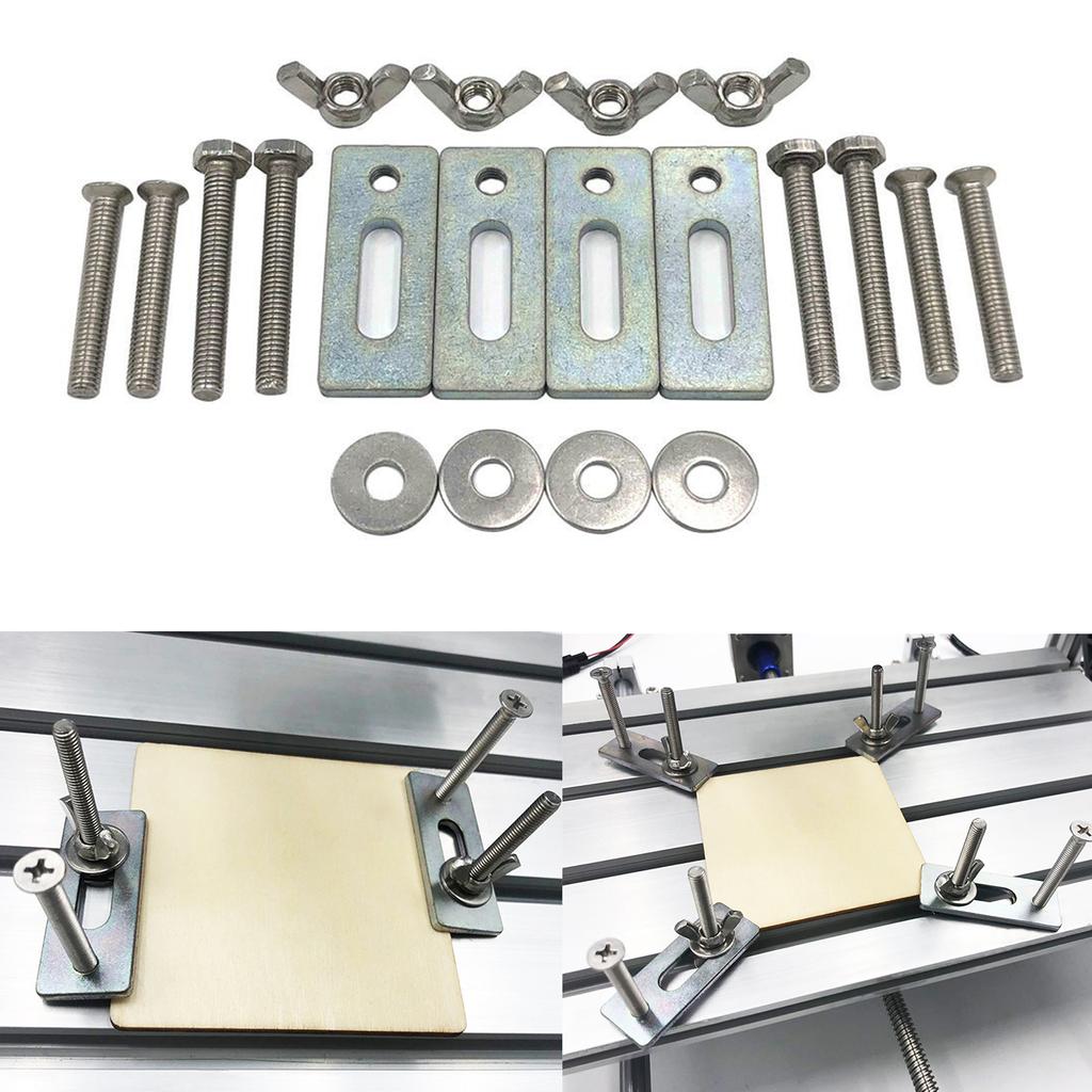 Press Plate Clamp Sets CNC Engraving Machine Part Pressure Plate Clamp Fixture For T-slot Working Table Replacement