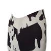 Womens Fashion Cow Print High Waist Casual Flared Long Pants