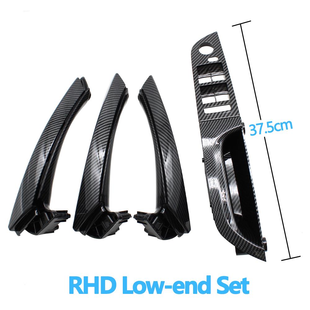 RHD правый водитель автомобилей углеродное волокно внутренняя дверная ручка подлокотник панель полный комплект для BMW 3 серии E90 E91 316 318 320 325