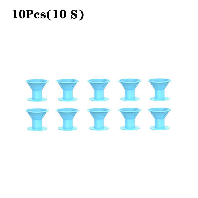 10 шт., мягкие резиновые силиконовые термобигуди для завивки волос, заколки для волос без нагрева, кудри для волос, инструменты для самостоятельной укладки волос для девочек