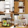 Corner Kitchen Pot Rack Storage Shelf