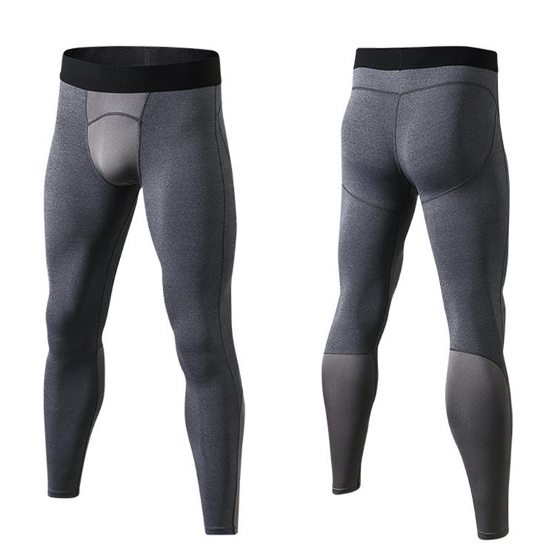 Мужские компрессионные штаны для бега в тренажерном зале, велосипедные леггинсы для бодибилдинга, фитнеса, тренировок, бега на открытом воздухе, для домашнего спортзала, длинные брюки