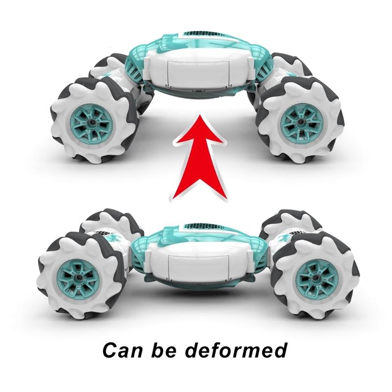 2.4Ghz Remote Control Car 4WD Watch Gesture Sensing Control RC Stunt Car with LED Light Music Effect Children's Toy