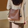 Mrs. Qiao Women's Bag 2025 Bucket Bag Female 2023 Large Capacity Shoulder Bag Crossbody Bag Genuine Leather Women's Bag