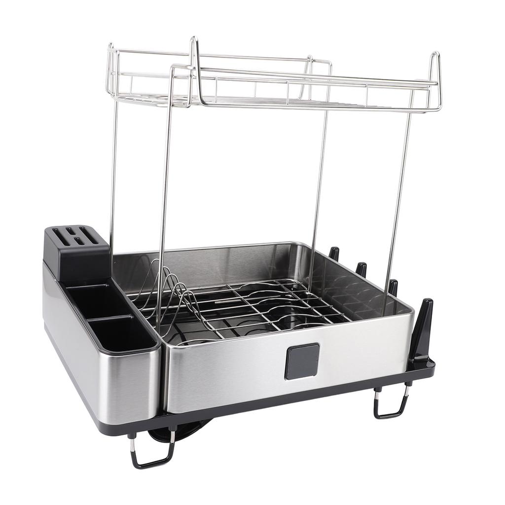 Сушилка для посуды из нержавеющей стали, устойчивая к высоким температурам, легко моется, экономит место