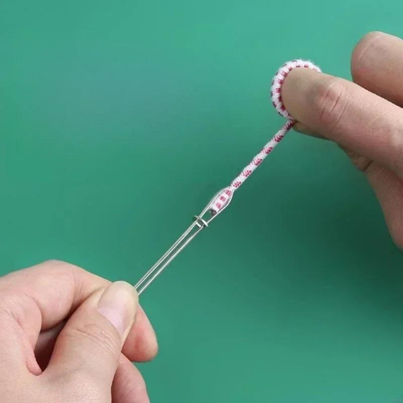 2 шт. Зажимы для одежды Швейные инструменты Эластичная лента Пробойник Нитевдеватель для вышивания крестом Устройство для продевания нити Новые