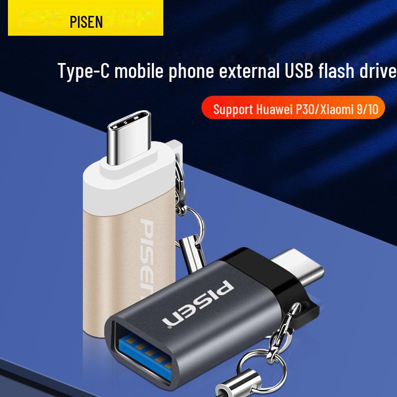 Адаптер PISEN USB 3.0 Type-C OTG для Huawei, Xiaomi, Oppo