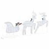 LED Deer Set 3 pcs Cool White Fabric