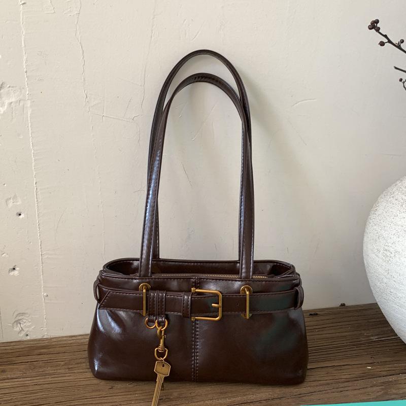 Ретро портативная сумка для поездок на работу женская осень-зима 2025 новая модная корейская сумка подмышку универсальная сумка большой вместимости