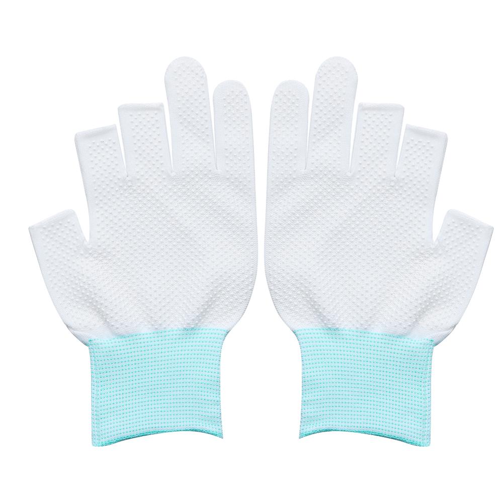 Sports/Biking Stretch Sun Protection Open/Half Fingers Anti-Slip Fishing Gloves Driving Mittens