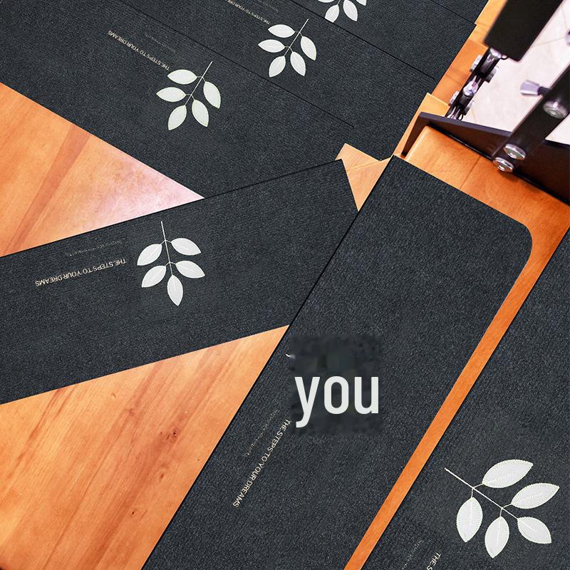 Нескользящие светящиеся коврики для лестниц, пригодные для машинной стирки – самоклеящиеся деревянные коврики для ног без клея