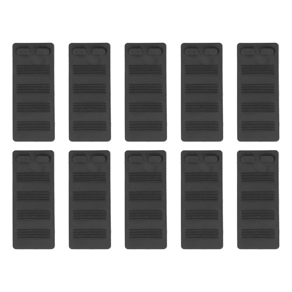 10 Pcs Door Stoppers Black  Protection Anti Collision Anti Skid Non Punching Rubber Floor Door