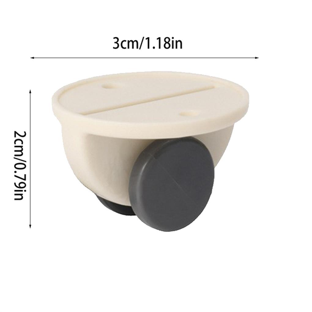 Упаковка из 4 самоклеящихся мебельных роликов универсальных многоцелевых мусорных контейнеров для хранения контейнеров сменных колес для домашнего хозяйства