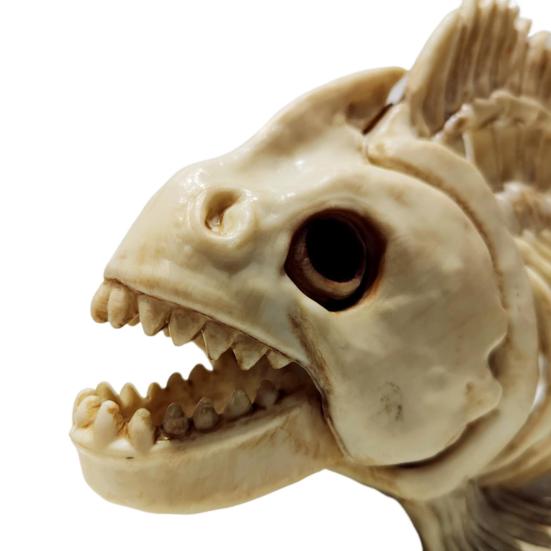 Хэллоуин скелет рыбы модель реалистичный пластиковый карп череп кость художественное украшение для домашнего офиса бар вечеринка украшение