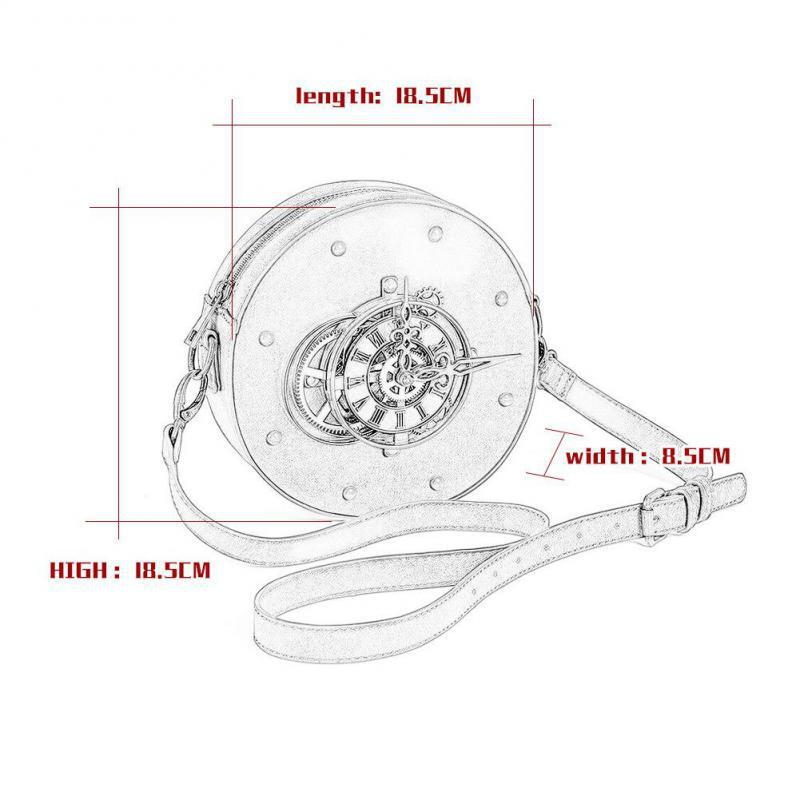 Johnature Круглые женские сумки на ремне в стиле ретро в стиле стимпанк, высококачественная универсальная женская сумка из искусственной кожи