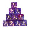 Набор из 10 игральных костей, жетонов для подсчета очков, игральные кости D6, совместимые с карточной игрой, соревнованиями по математике, учебными пособиями, аксессуарами