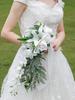 Букет невесты Каскадные свадебные букеты для невесты Искусственные свадебные букеты для свадебной церемонии и годовщины Декор на День святого Валентина