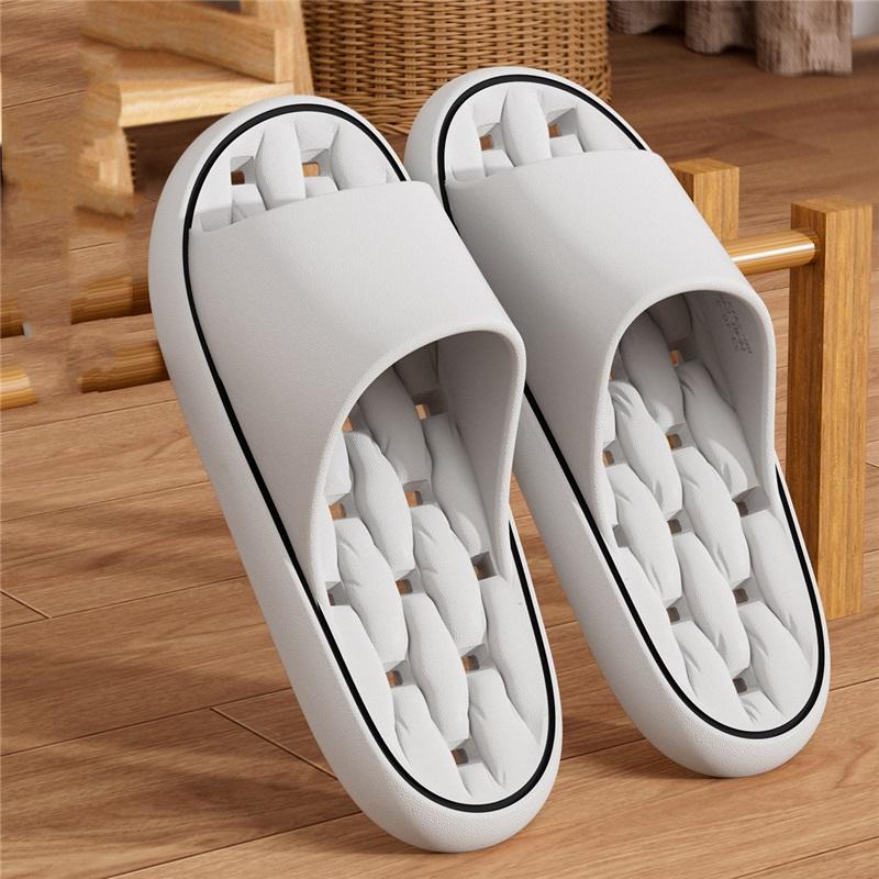 Массажные нескользящие тапочки Stepping Shit Feeling Slippers EVA нескользящие антизапаховые