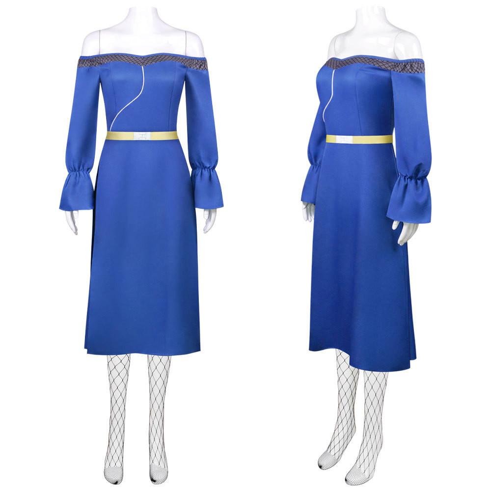 Аниме Костюм Ниндзя Косплей Водяная Тень Теруми Мэй Косплей Наряд для Ролевой Игры В Наличии