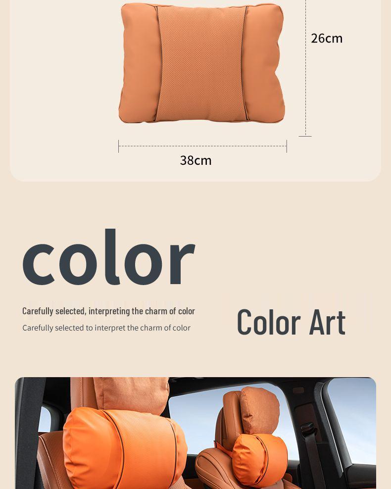 Compatible with car headrests, backrests, S-Class Maybach M9 seats, lumbar and neck supports, and car pillows.