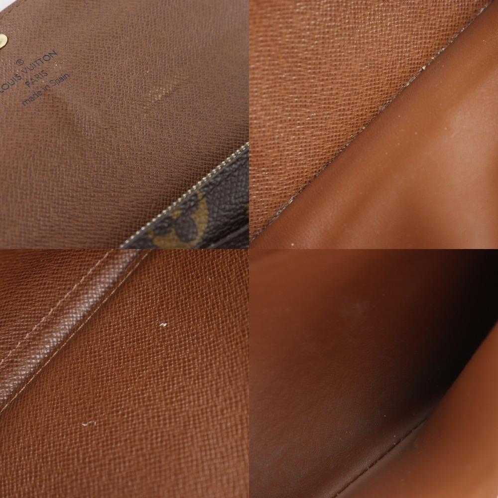 Louis Vuitton Portefeiulle Sarah Purse M61734 Brown Monogram Canvas Unisex Used