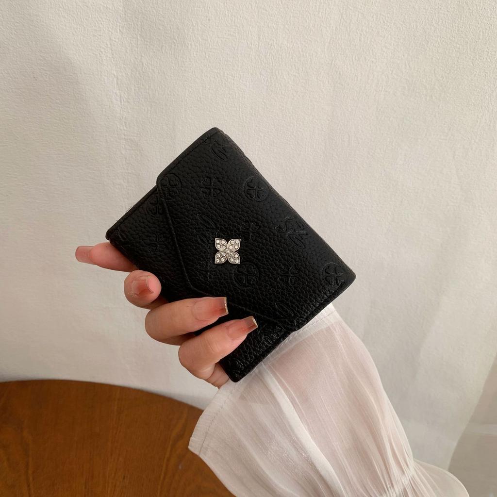 2025 New Women's Wallet Women's High-end Short Wallet Student Women's Card Bag Ins Women's Wallet Change Card