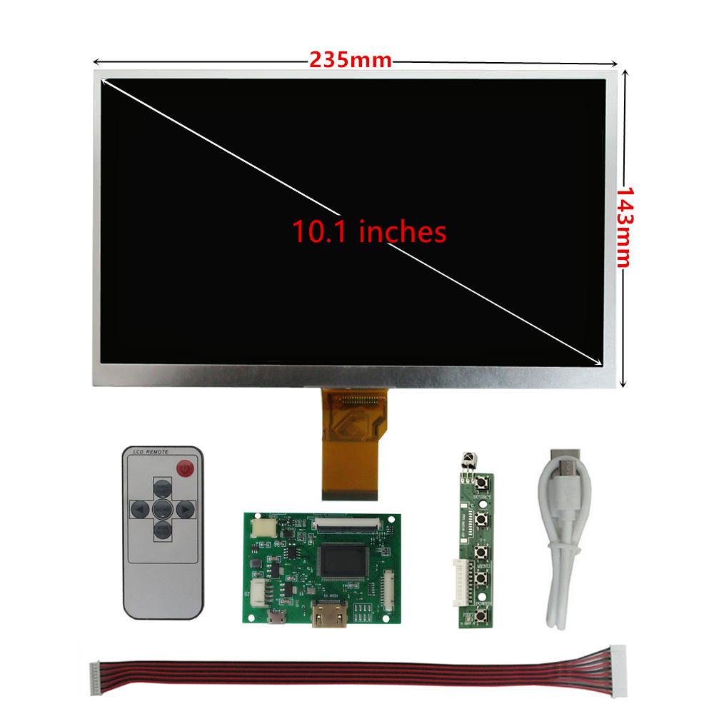 10.1 Inch HD 1024*600 LCD Screen HDMI Driver Board,Plug&Play for Raspberry Pi 4/5,Computer Auxiliary Display Split Screen Portable Monitor