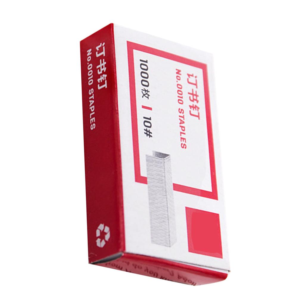 1 Box of Stapler Staple Metal Heavy Duty Paper Staple Flat Strong Staples for Office Desktop School