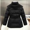 waist slim slim hooded lace-up warm jacket new year thickened cotton-padded women