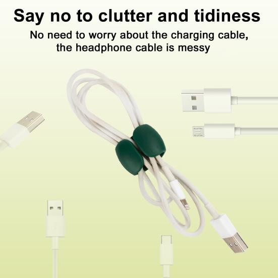 10/20Pcs Cable Organizer Clip Earphone Charging Date Power Cord Management Storage Buckle Portable Travel Home Desk Wire Holder Keeper
