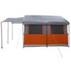 Family Tent for 4 Persons Gray and Orange 324 x 255 x 230 cm