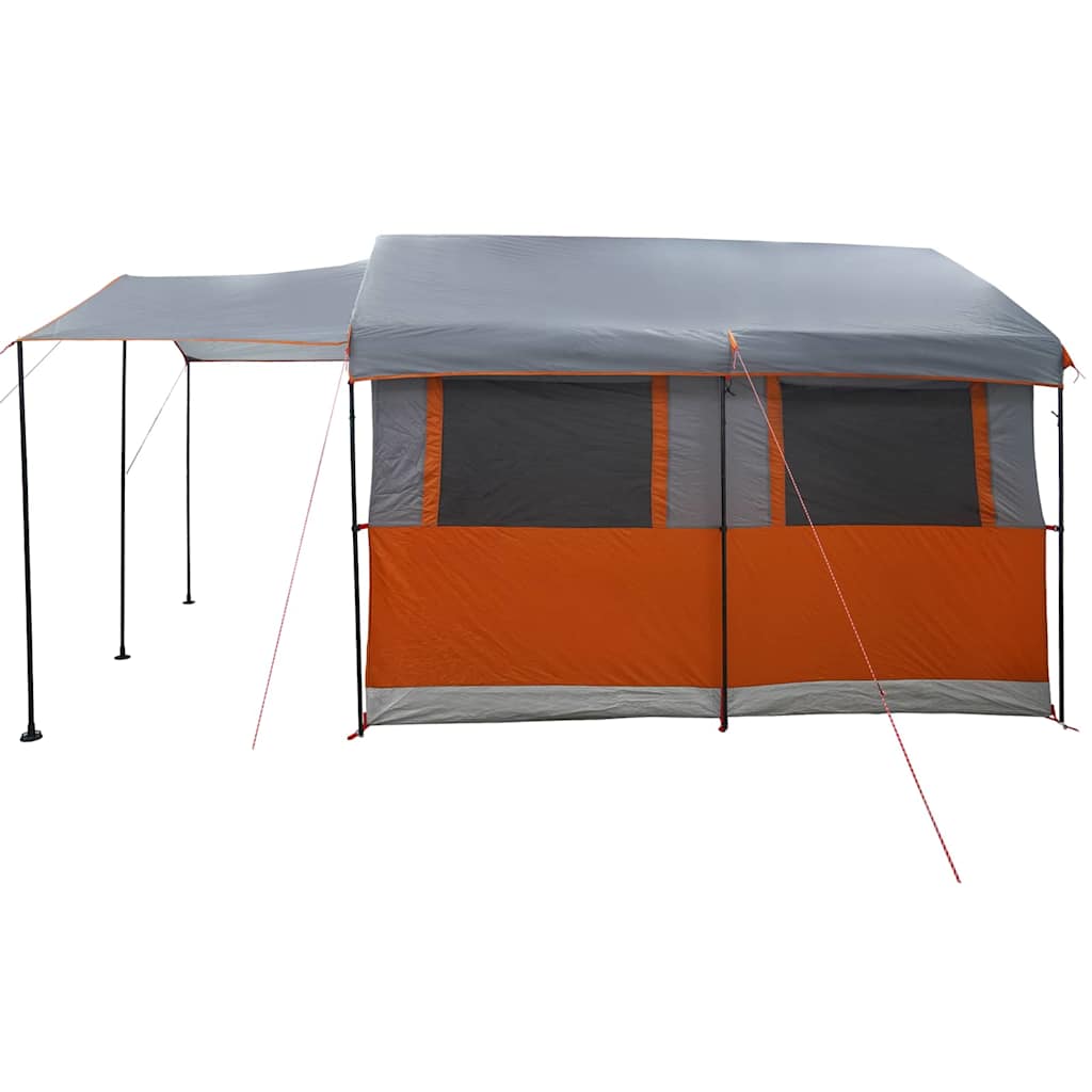 Family Tent for 4 Persons Gray and Orange 324 x 255 x 230 cm