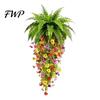 Indoor Outdoor Fake Plants Hanging Plants, UV Resistant Vines, Artificial Ivy Lifelike Silk Flower Decor Faux Bedroom Living Room Boho Wall