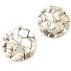 [C6561] - Designer Earrings 'DV - Antica' Antique Silver