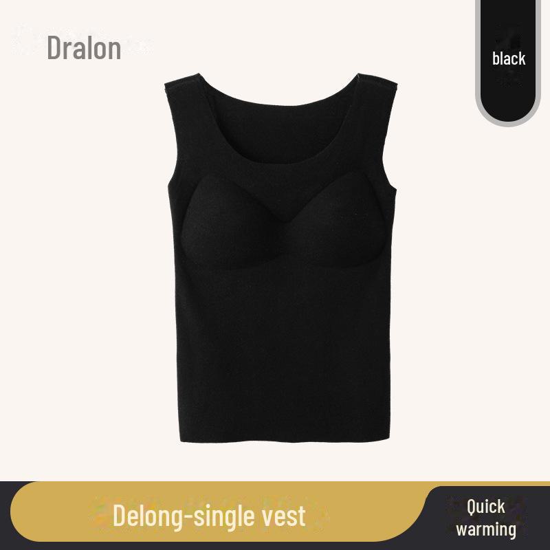 2023 Бесшовный женский теплый жилет на бархатной подкладке