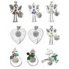 Christmas Tree Alloy Hanging Decoration Girl Love Heart Snowman Reindeer Shape Hanging Ornament Friends