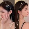 Кристаллы Кисточки Ободок Для Женщин Блестящие Стразы Искусственные Серьги Цепочка На Волосы Ободок Сладкие Блестяшки Для Волос Для Вечеринки
