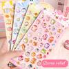 1 PC Creative Animals Cartoon 3D Relief Stickers Scrapbooking Diy Diary Stationery Sticker Decor Cute Aesthetic Stickers
