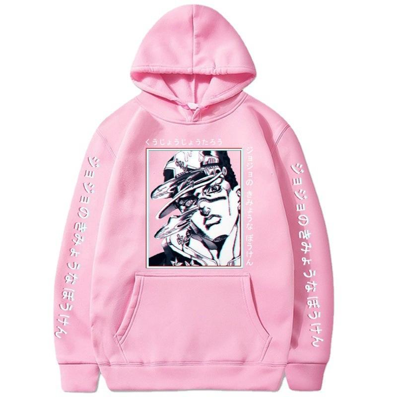 JojoKujo Jotaro Autumn Men's Hoodies Boys Harajuku Girls Pullover Fancy Music Gift Casual Loose Comfortable Sweatshirt