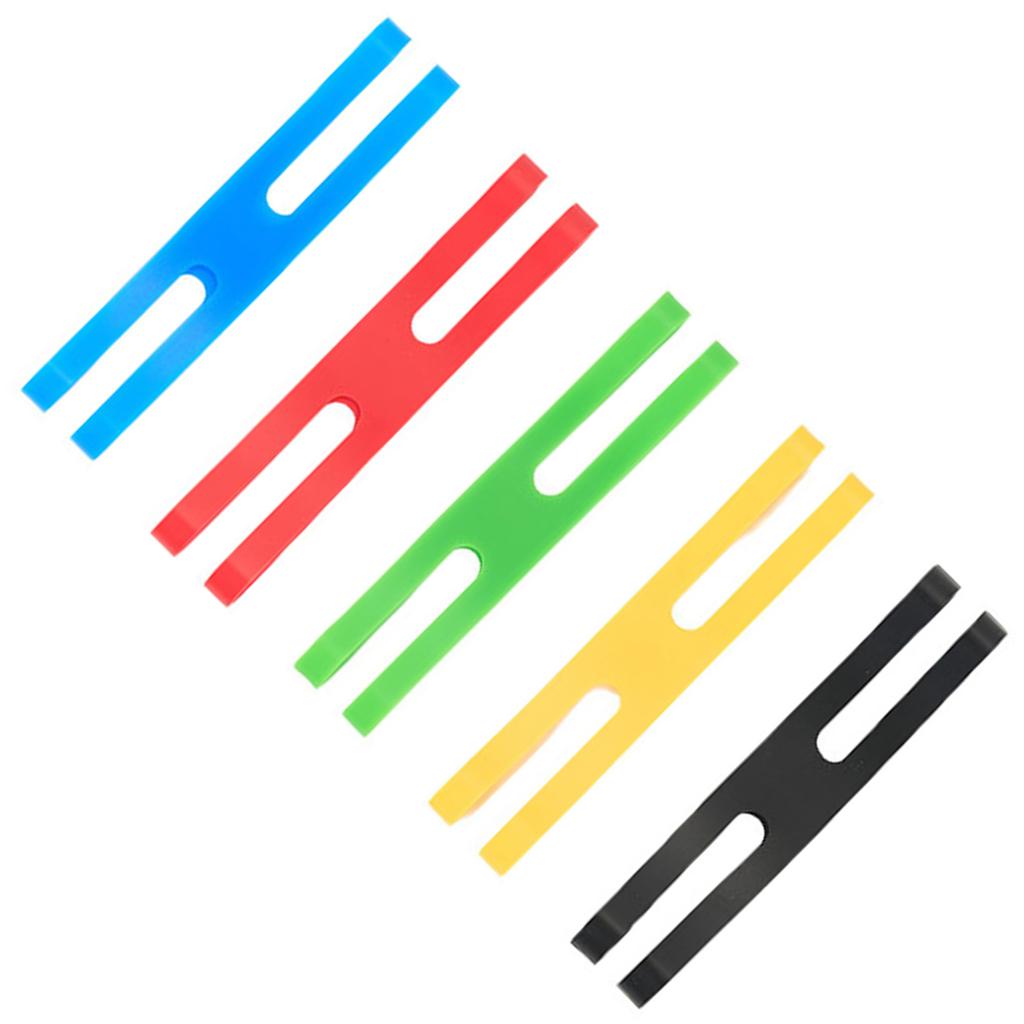 5 шт. силиконовых резинок H-band, резинки разных цветов, эластичные резиновые ленты для обертывания и упаковки сумок